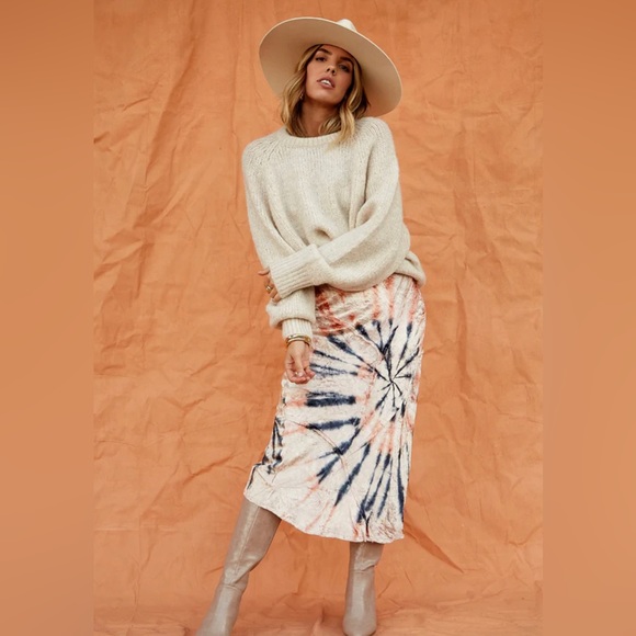 Free People Serious Swagger Velvet Skirt - Picture 2 of 2